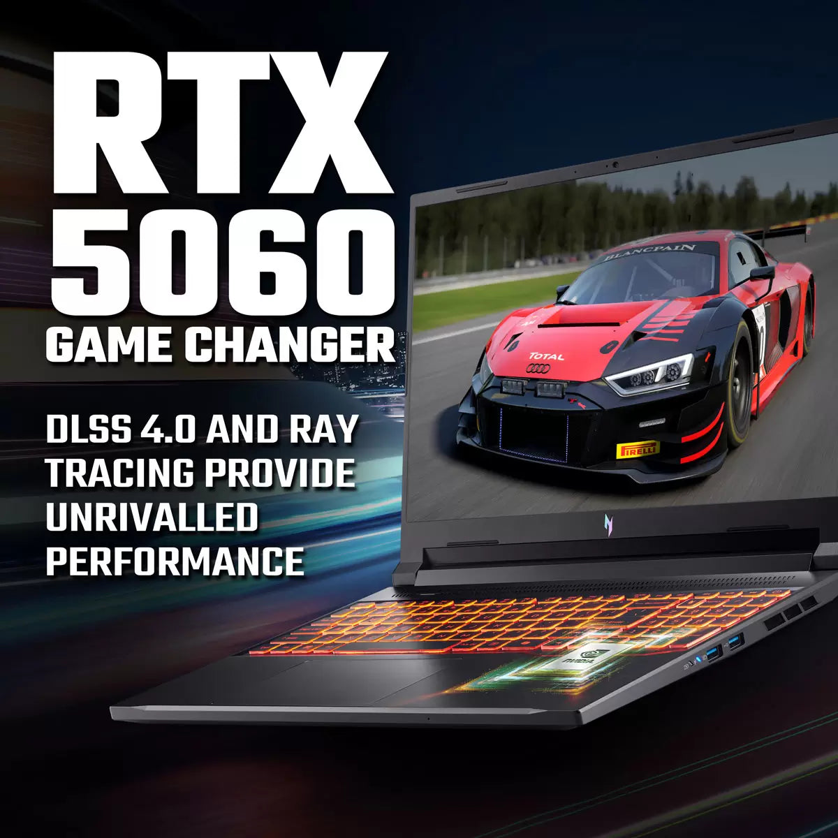 Acer Nitro V16 AI, AMD Ryzen 7, 16GB RAM, 512GB SSD, NVIDIA GeForce RTX 5060, 16 Inch Gaming Laptop, NH.QYXEK.005