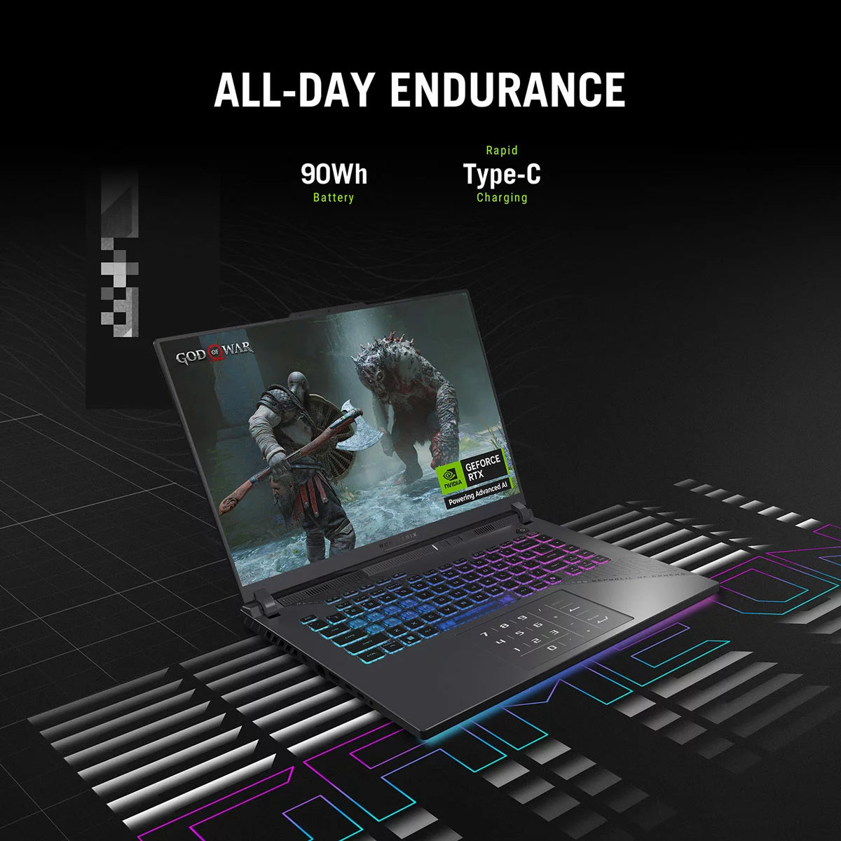 ASUS ROG Strix G16, AMD Ryzen 9, 32GB RAM, 1TB SSD, NVIDIA GeForce RTX 5060, 16