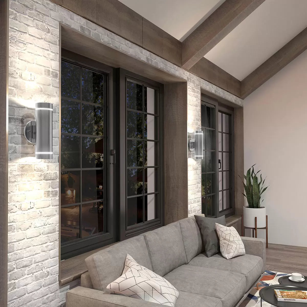 Artika C7 Outdoor/Indoor Wall Light in Stainless Steel