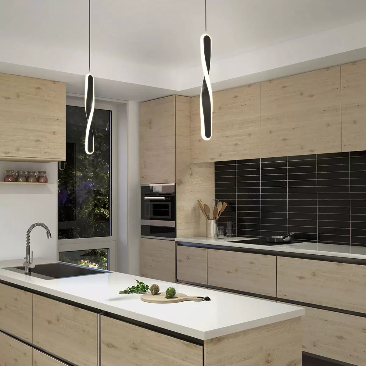 Artika Finley Pendant LED Light in Black