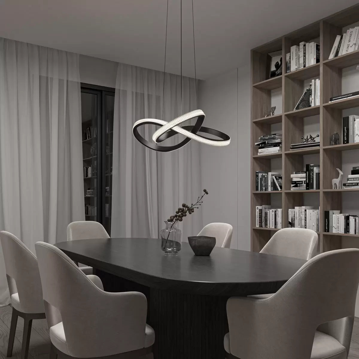 Artika Morgan Pendant LED Light in Black