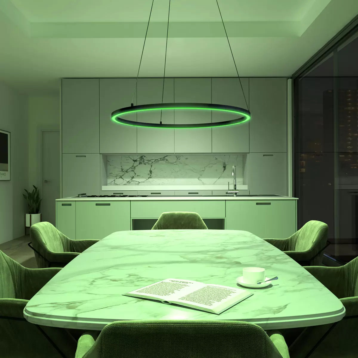 Artika Novato RGBW 28" (71cm) 240V Pendant in Black
