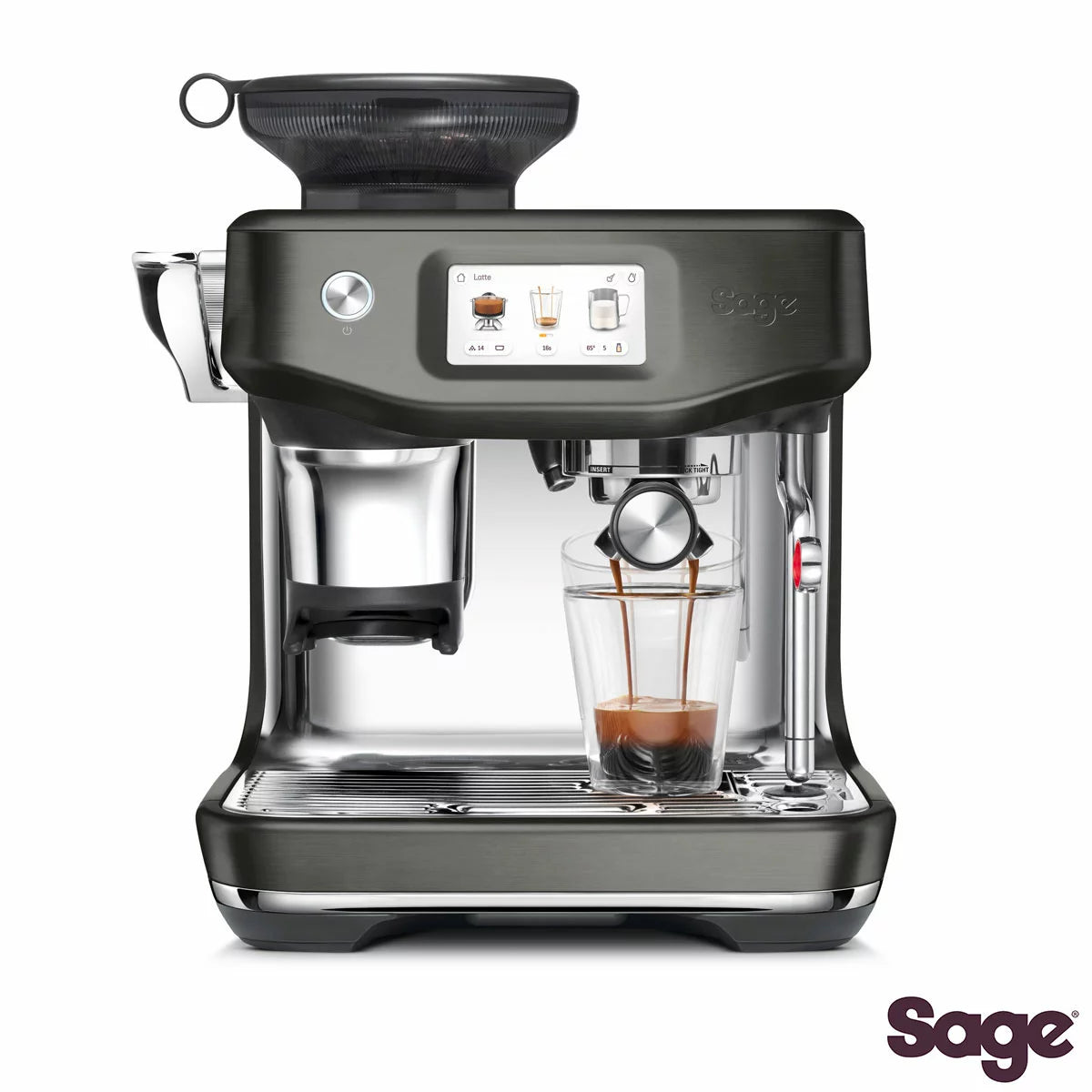 Sage Barista Touch Impress Coffee Machine With Cold Extraction in Black