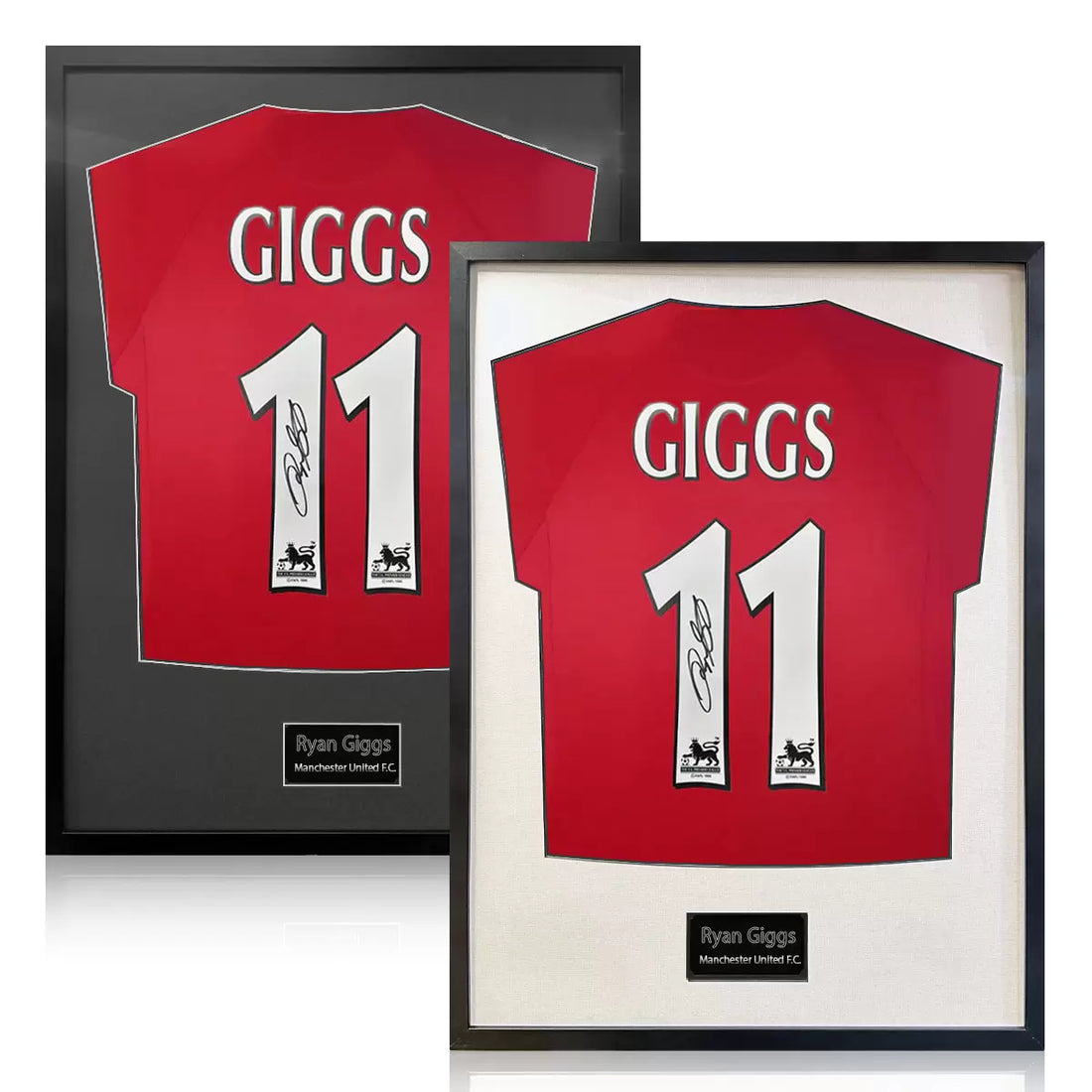 Ryan Giggs Signed Framed Manchester United Football Shirt in 2 Options: White or