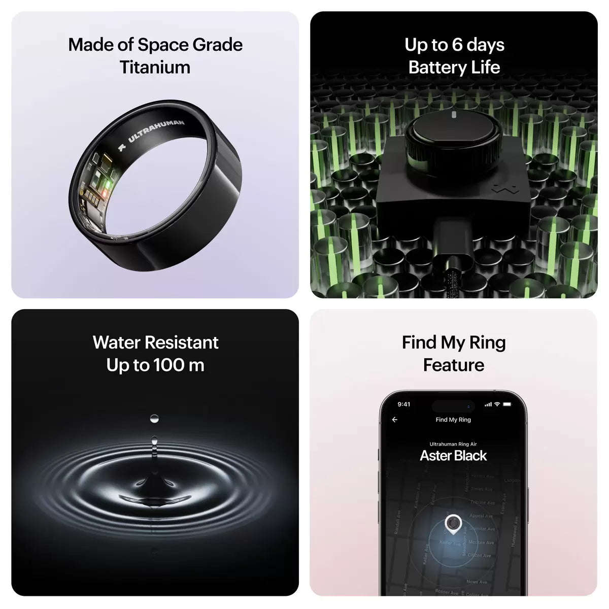Ultrahuman Ring AIR Aster Black