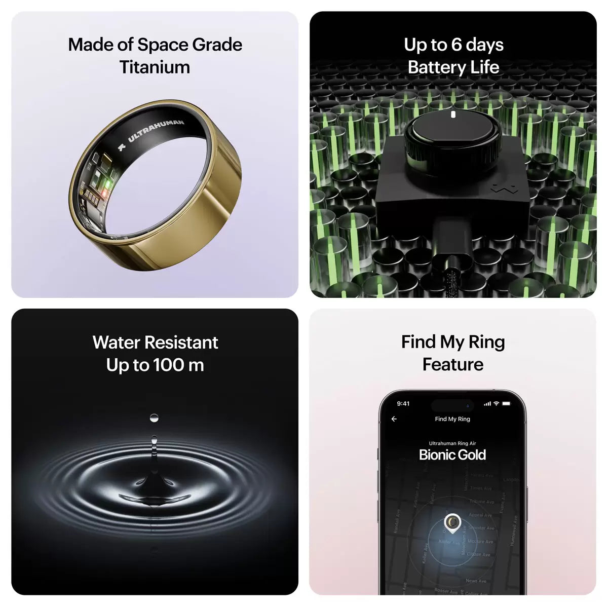 Ultrahuman Ring AIR Bionic Gold