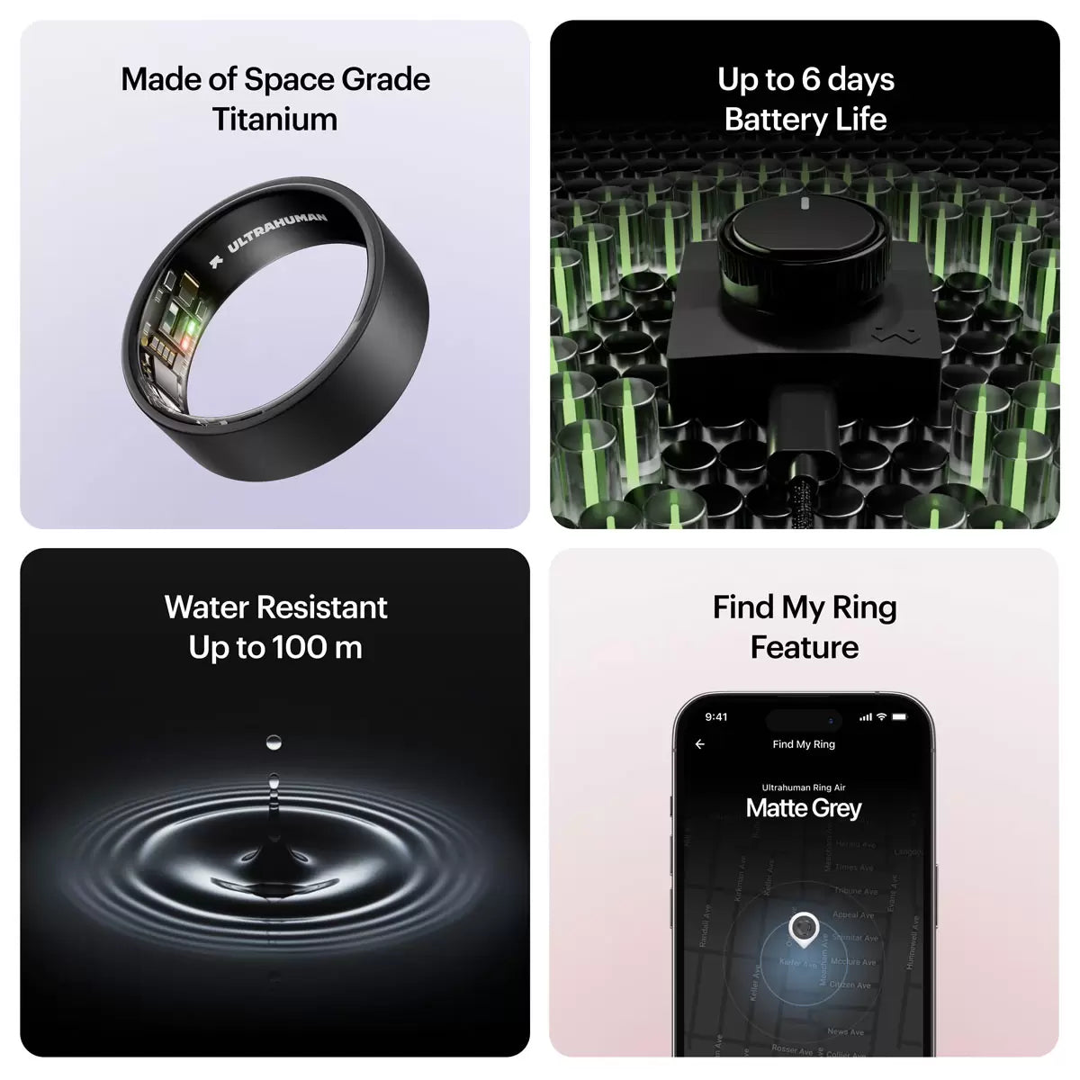 Ultrahuman Ring AIR Matte Grey