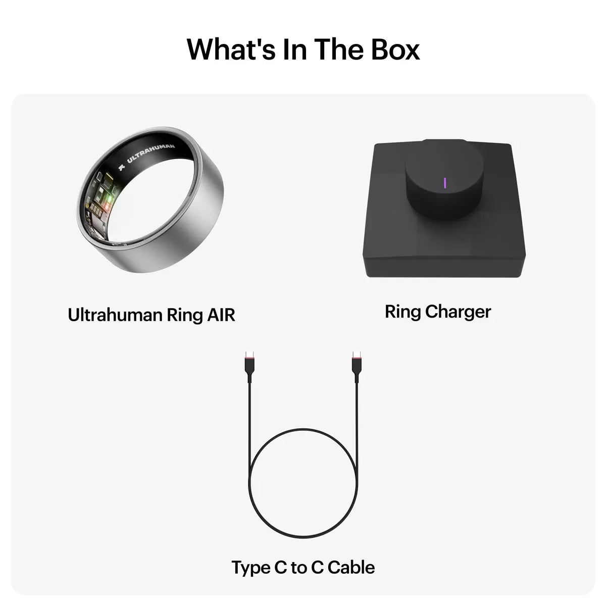 Ultrahuman Ring AIR Raw Titanium
