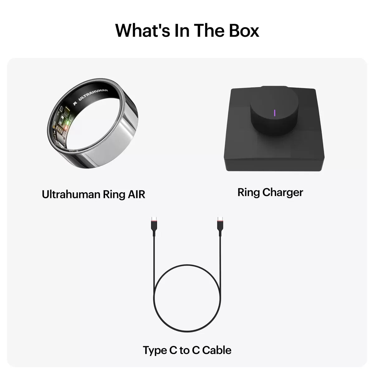 Ultrahuman Ring AIR Space Silver