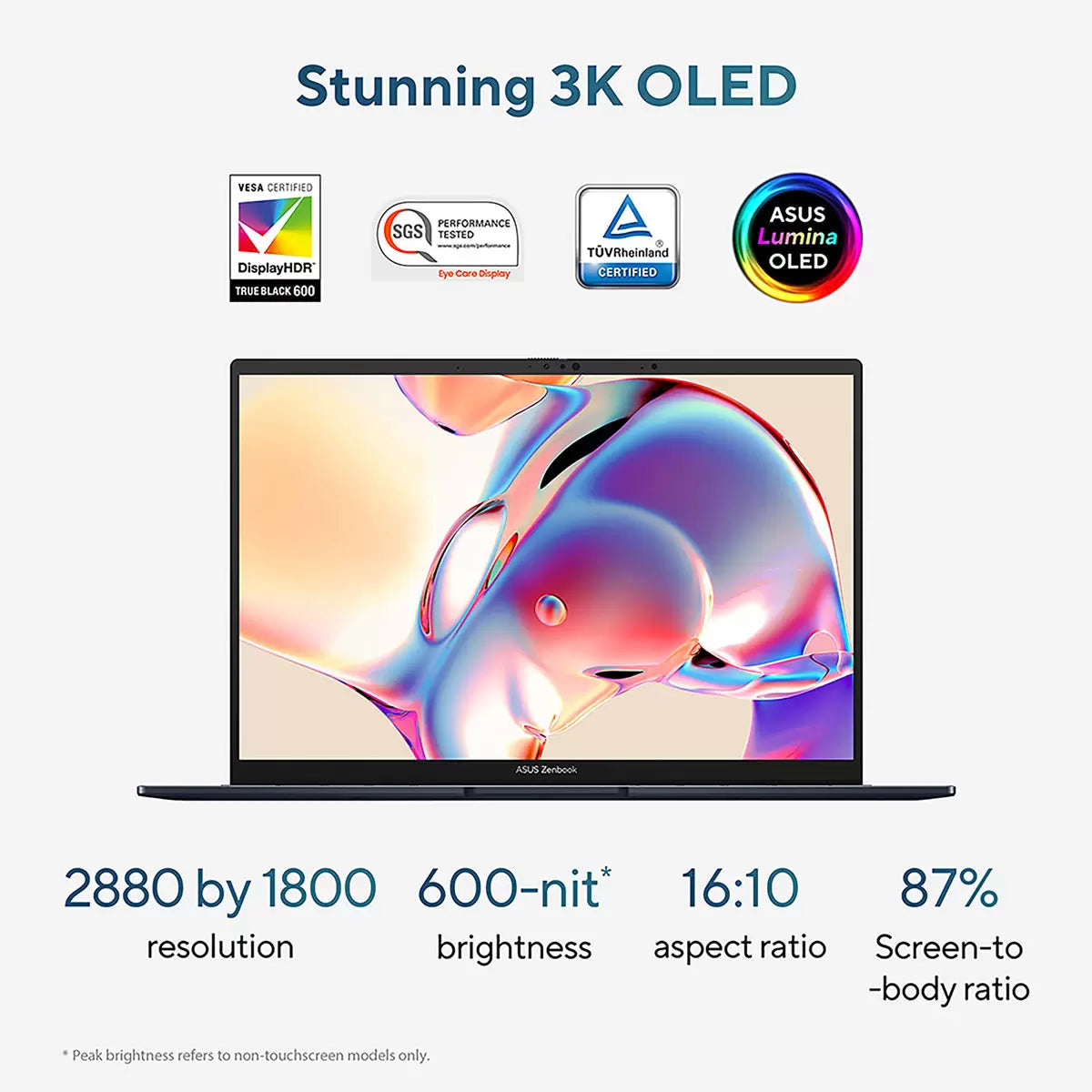 ASUS Zenbook, Intel Core Ulta 7, 16GB RAM, 1TB SSD, 14 Inch OLED Laptop