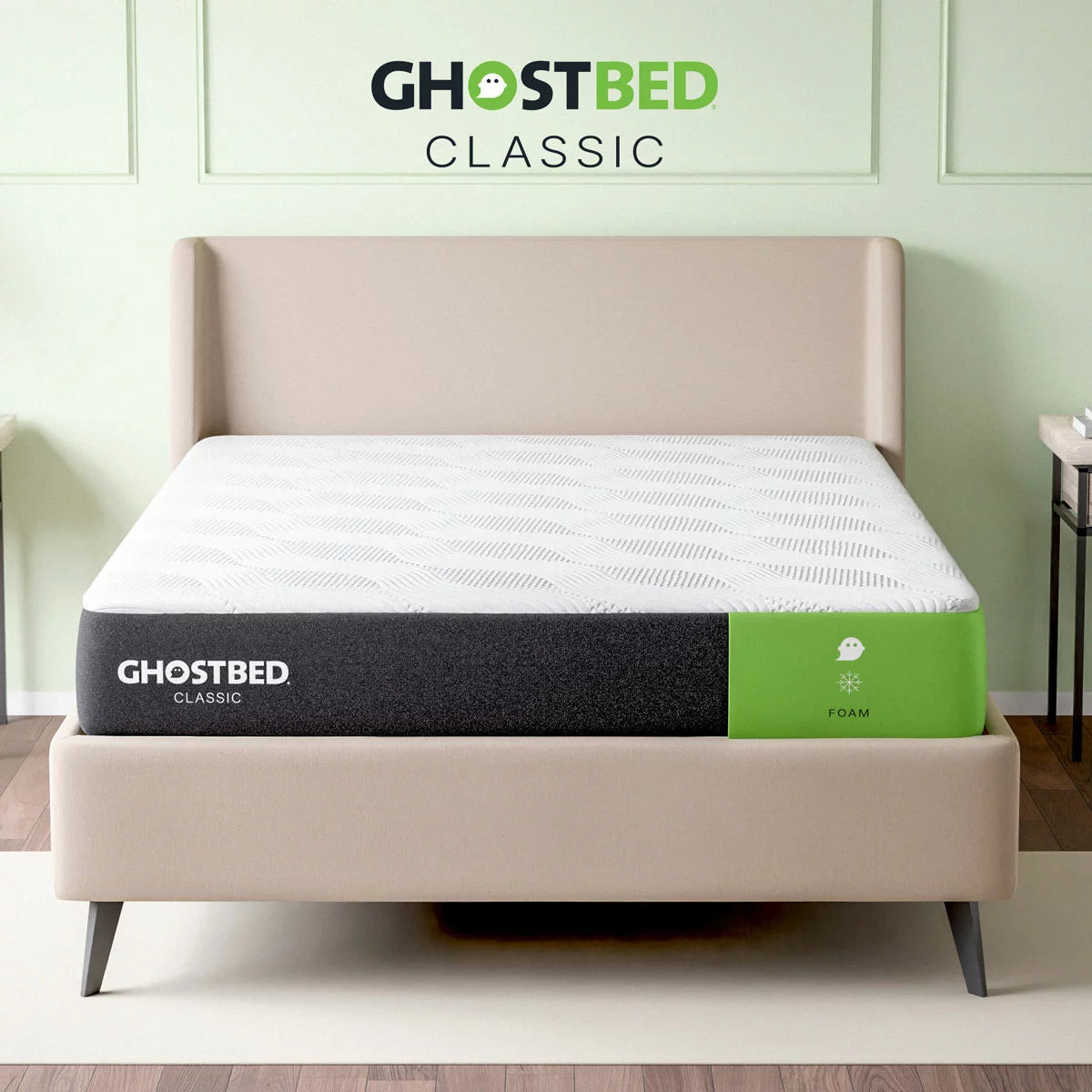 GhostBed Classic Memory Foam Mattress in 4 Sizes