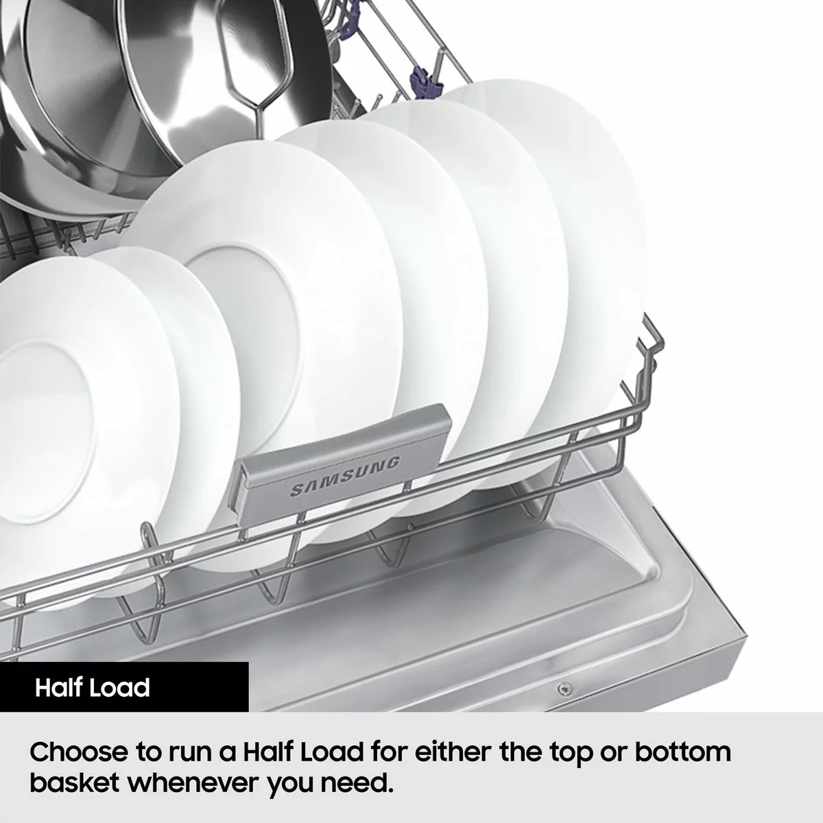 Samsung Series 6, DW60DG790100U4 Fully Integrated Dishwasher, A Rated in Silver