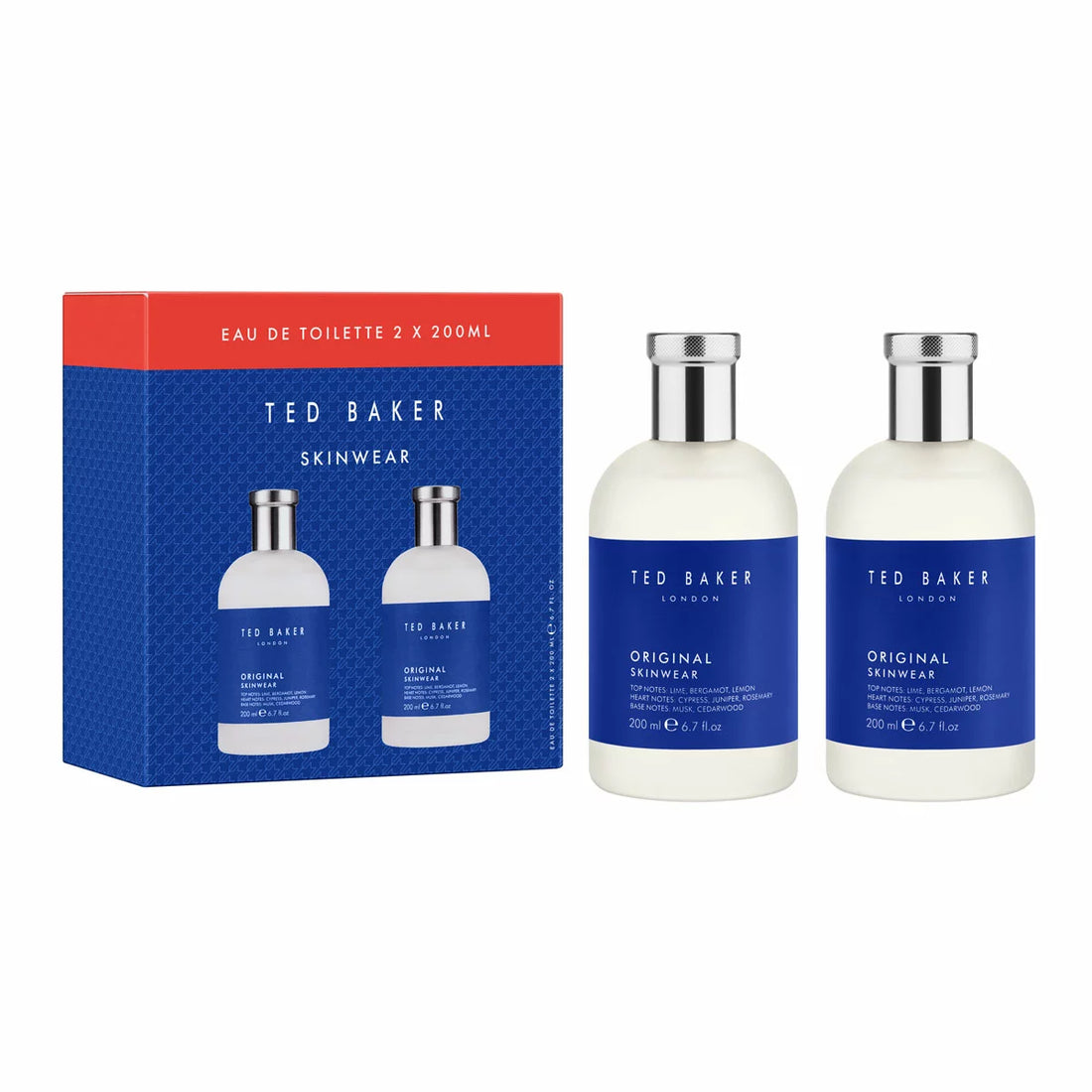 Ted Baker Skinwear, Mens Eau de Toilette 2 x 200ml