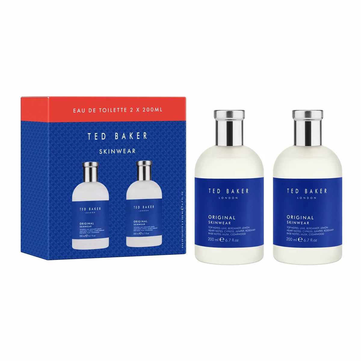 Ted Baker Skinwear, Mens Eau de Toilette 2 x 200ml
