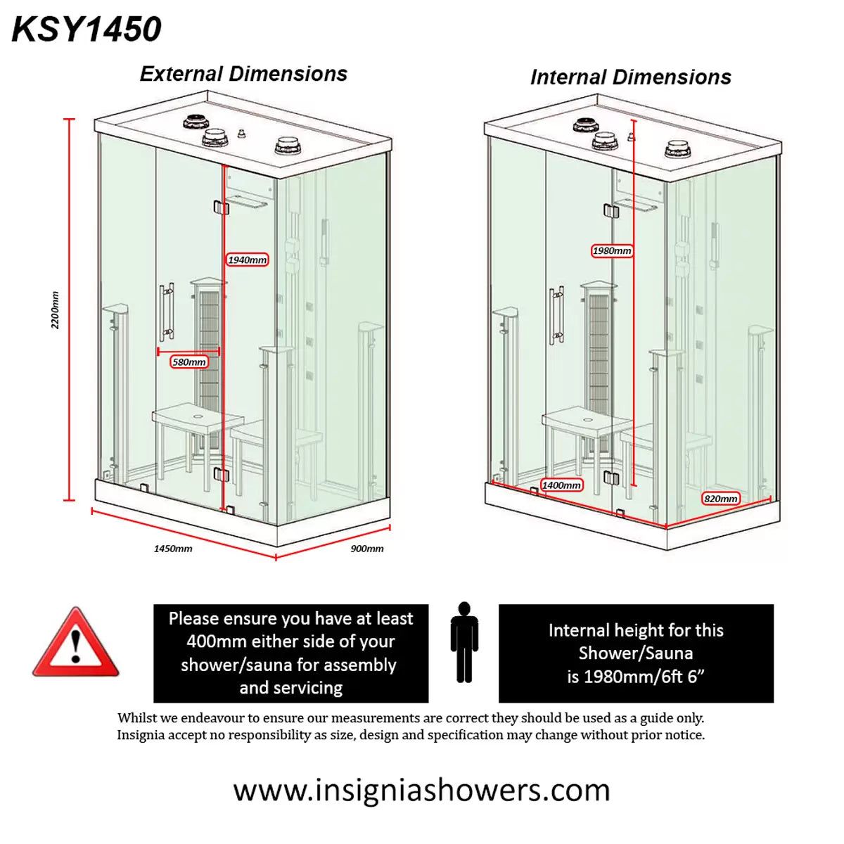 Insignia All in One Steam Shower & Infrared Sauna with Aromatherapy in Black
