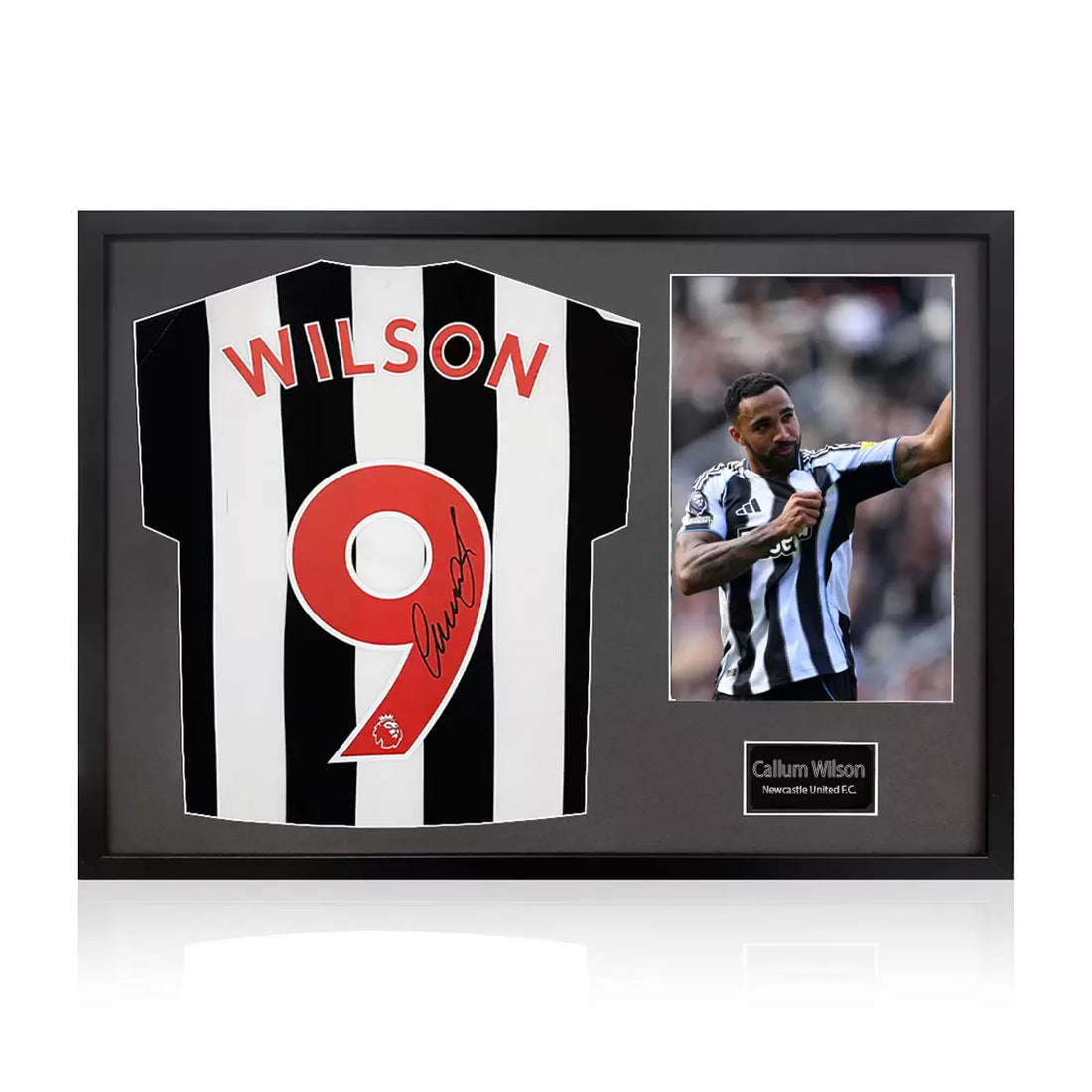 Callum Wilson Signed Framed Newcastle United Football Shirt including 1 Photo