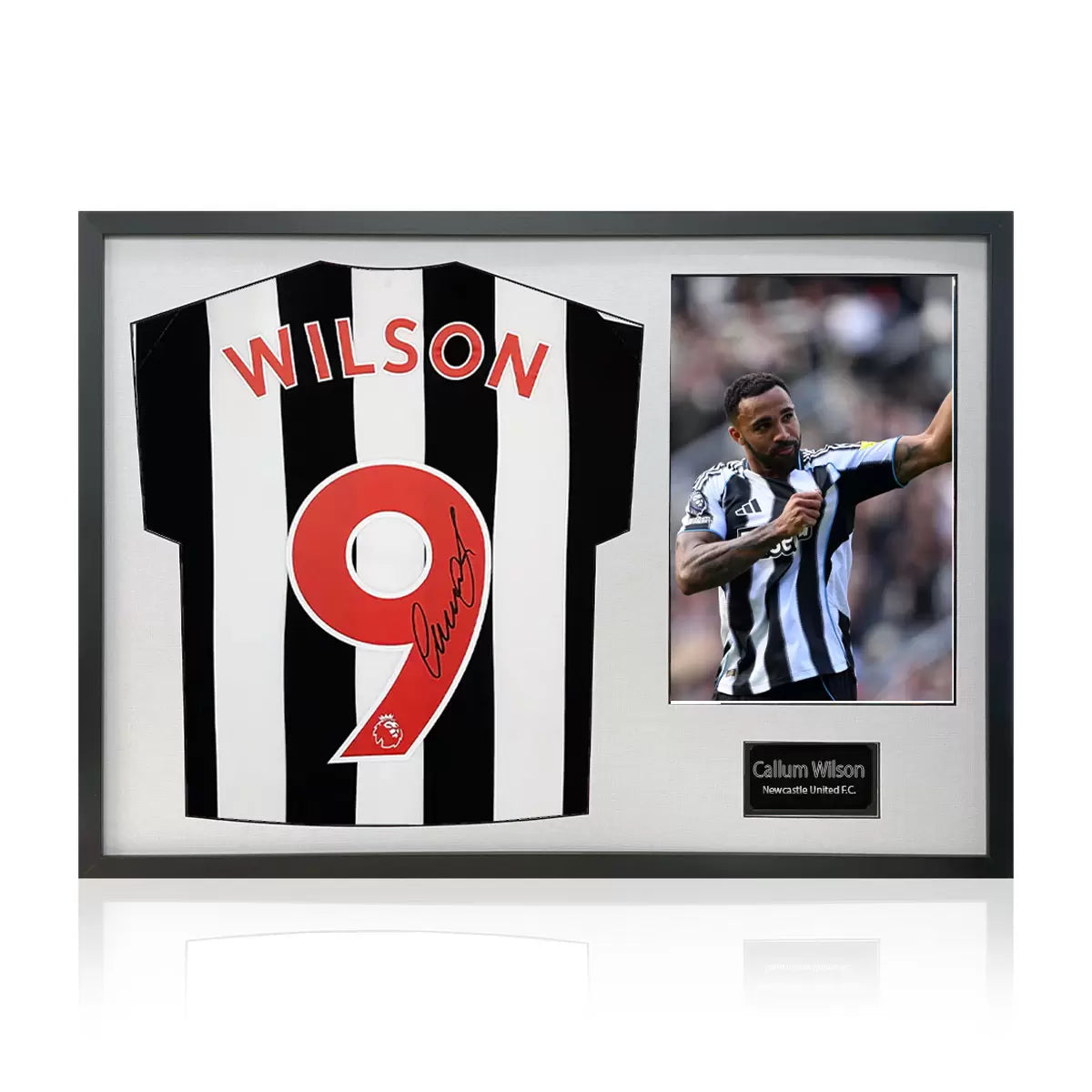 Callum Wilson Signed Framed Newcastle United Football Shirt including 1 Photo