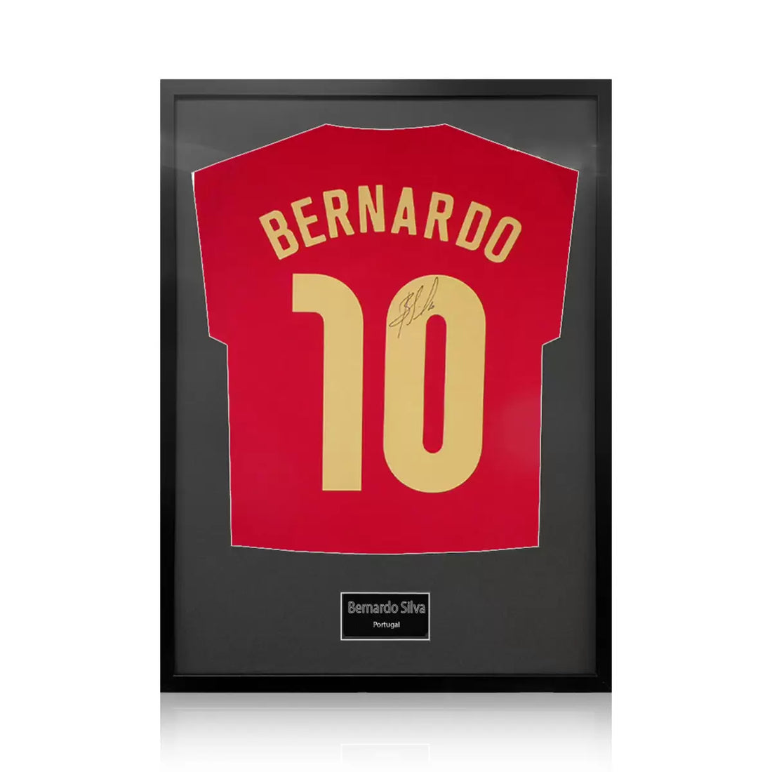 Bernardo Silva Signed Framed Portugal Football Shirt in 2 Options: White or