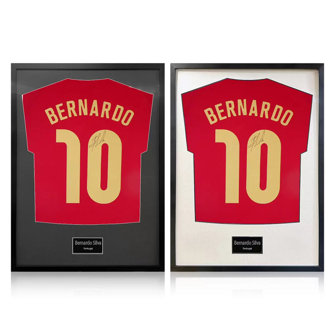 Bernardo Silva Signed Framed Portugal Football Shirt in 2 Options: White or