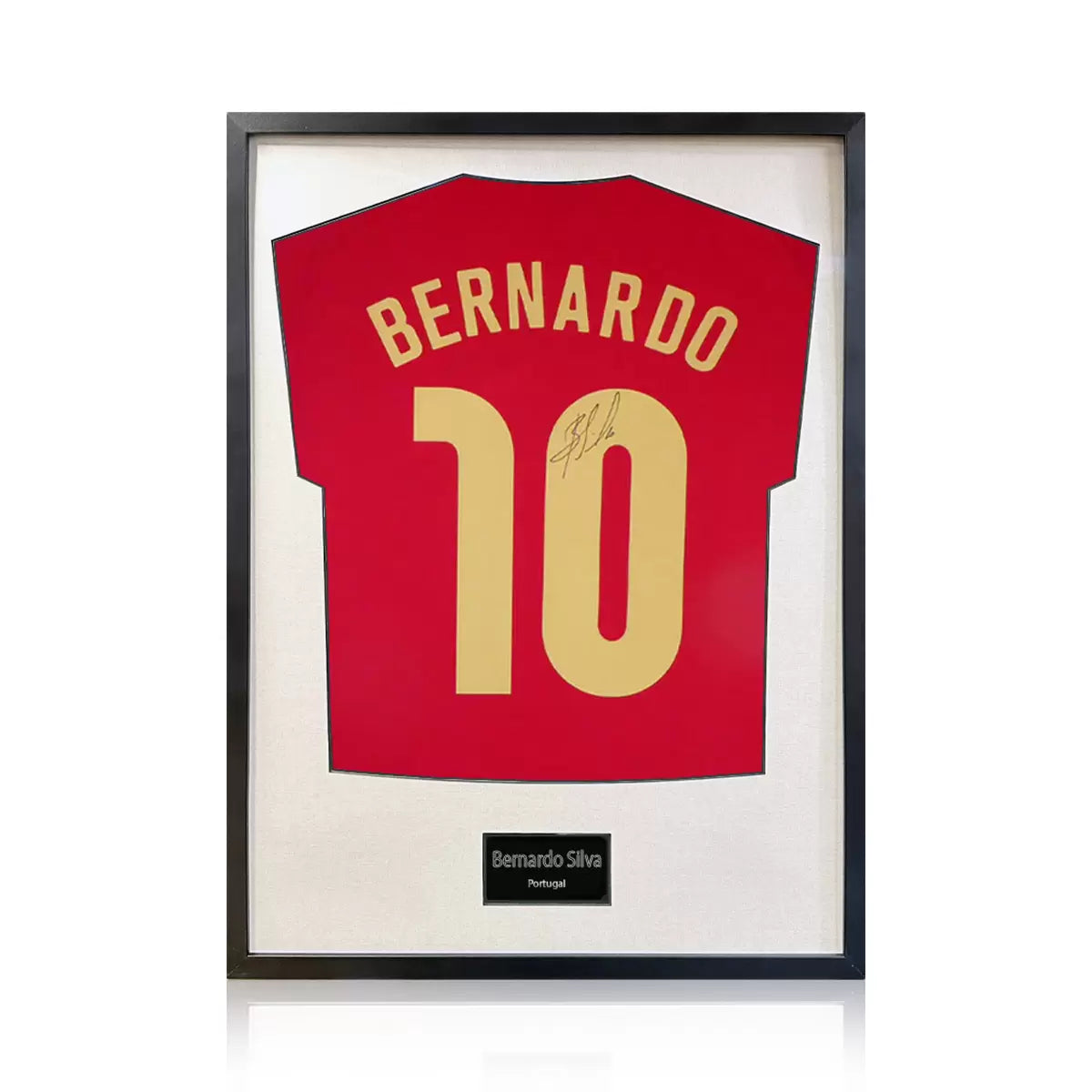 Bernardo Silva Signed Framed Portugal Football Shirt in 2 Options: White or