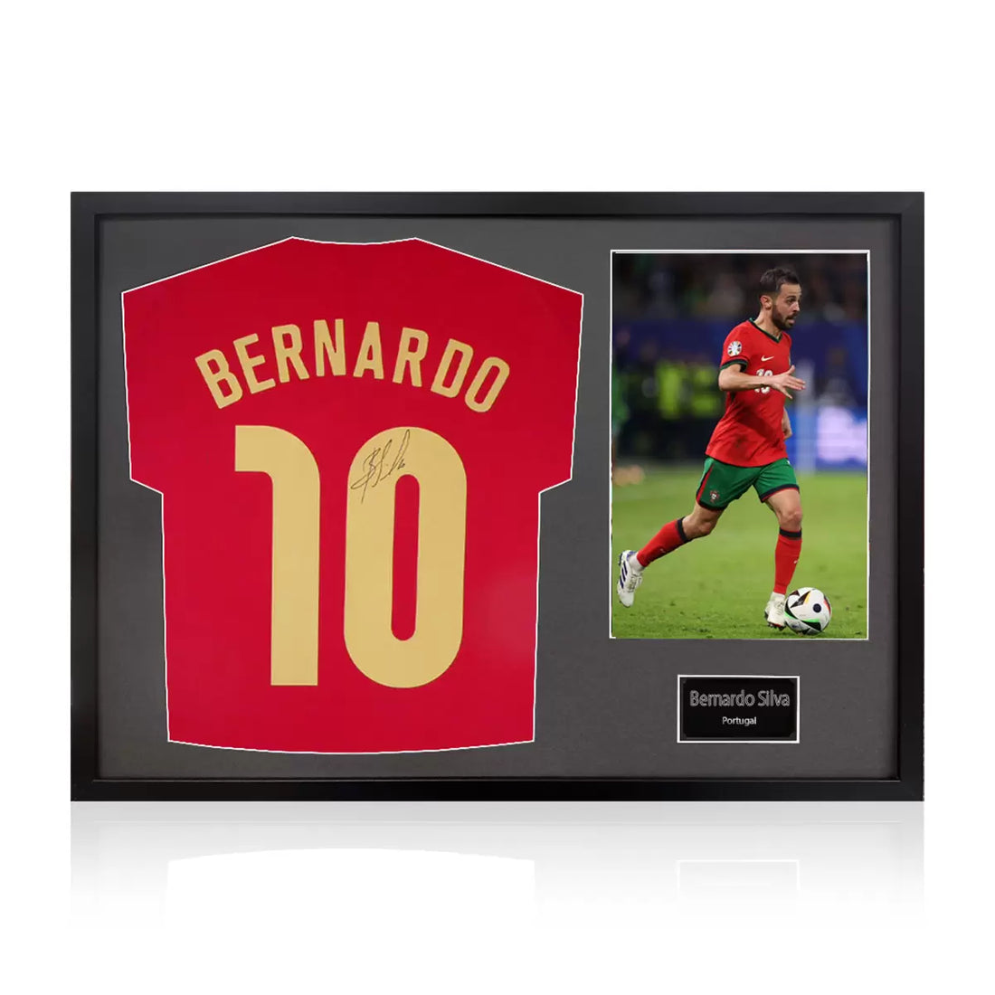 Bernardo Silva Signed Framed Portugal Football Shirt including 1 Photo in 2