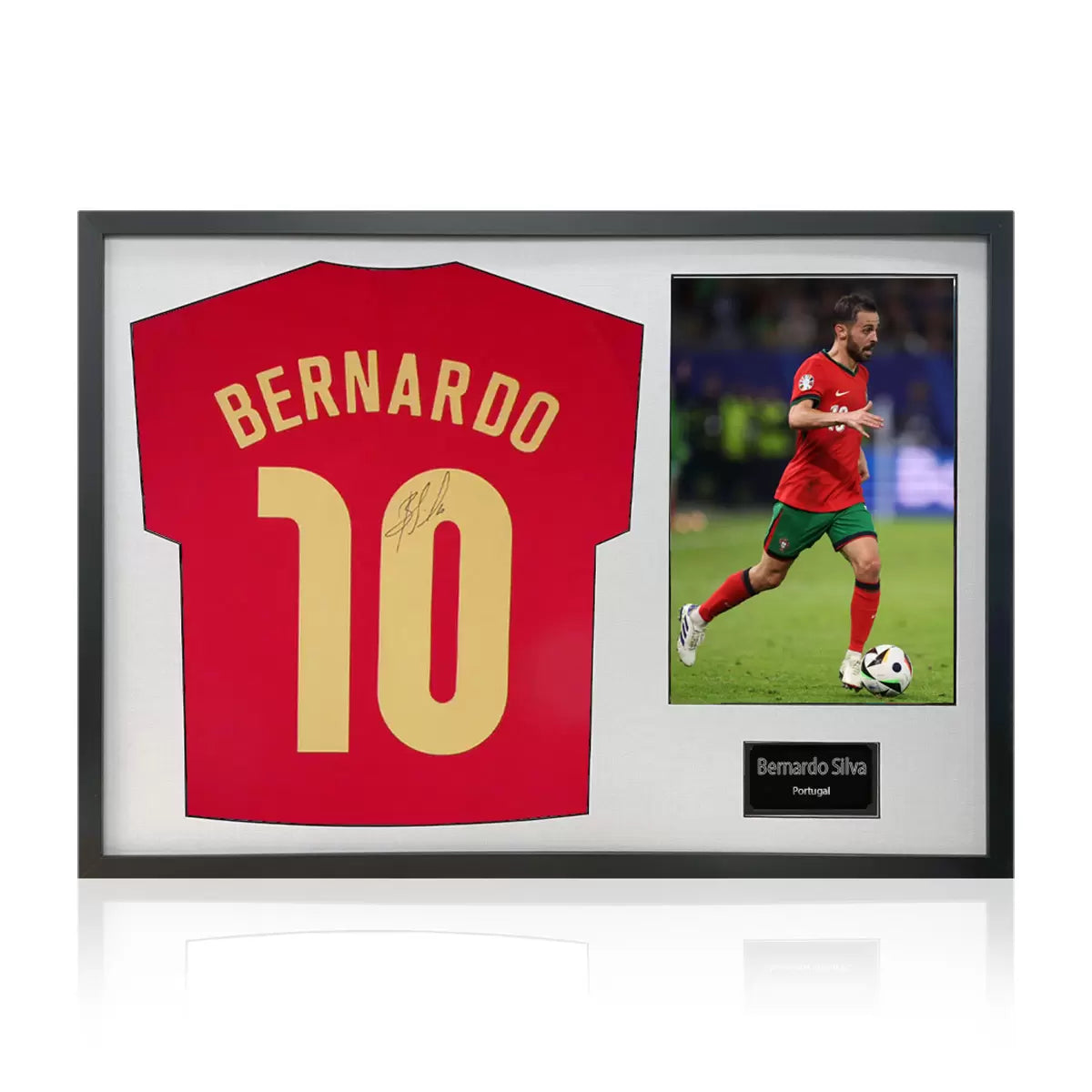 Bernardo Silva Signed Framed Portugal Football Shirt including 1 Photo in 2