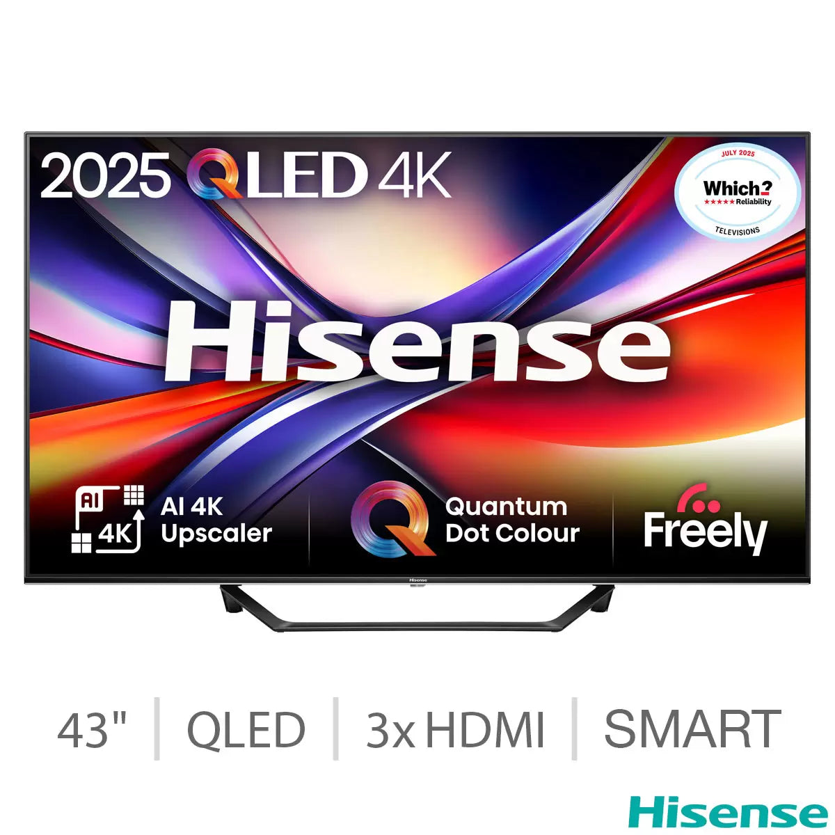 Hisense 43A7QTUK 43 Inch QLED HD Smart TV