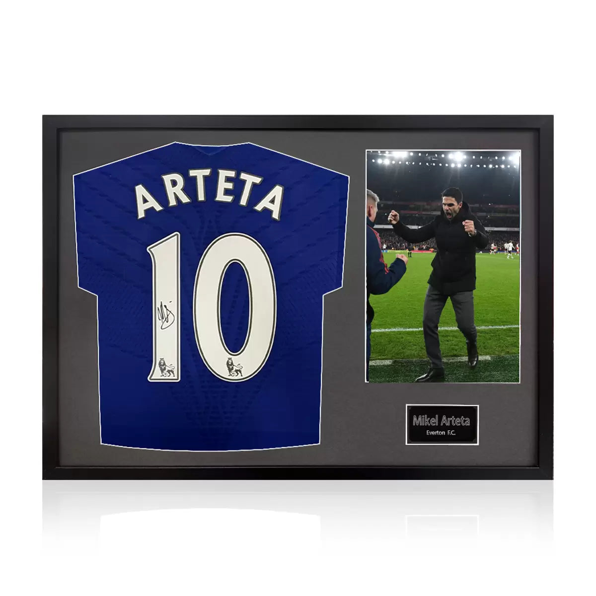 Mikel Arteta Signed Framed Everton Football Shirt including 1 Photo in 2
