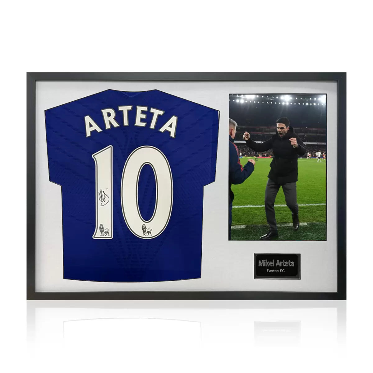 Mikel Arteta Signed Framed Everton Football Shirt including 1 Photo in 2