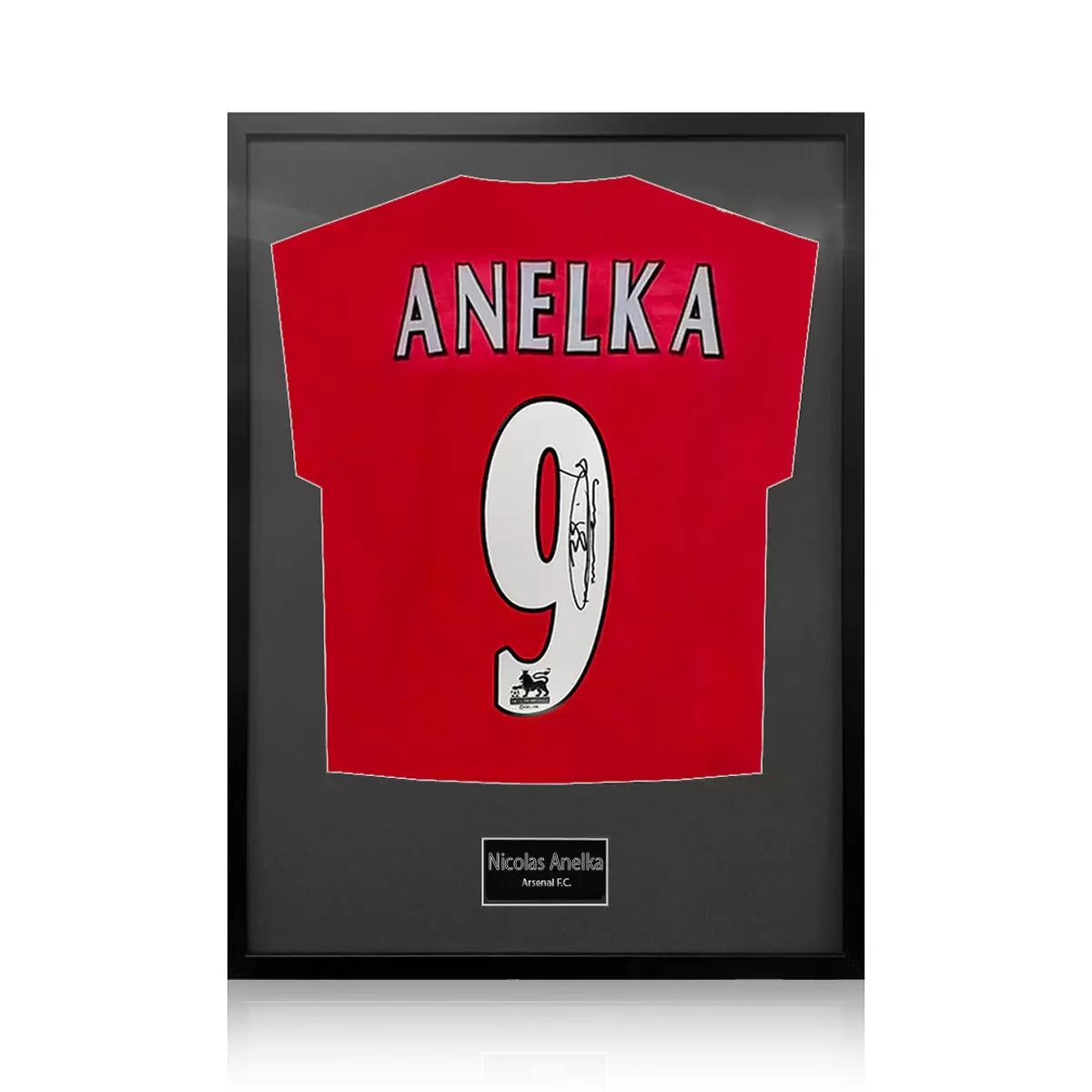 Nicolas Anelka Signed Framed Arsenal Football Shirt in 2 Options: White or Black