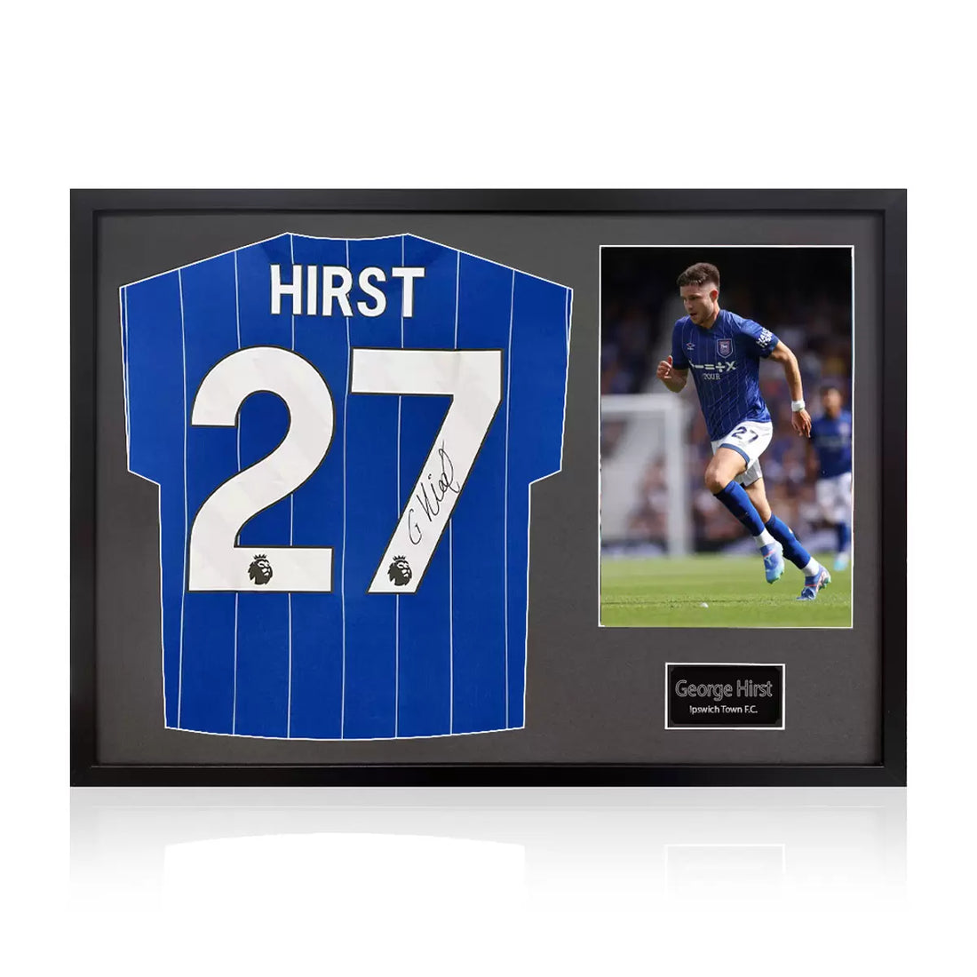 George Hirst Signed Framed Ipswich Town Football Shirt including 1 Photo in 2