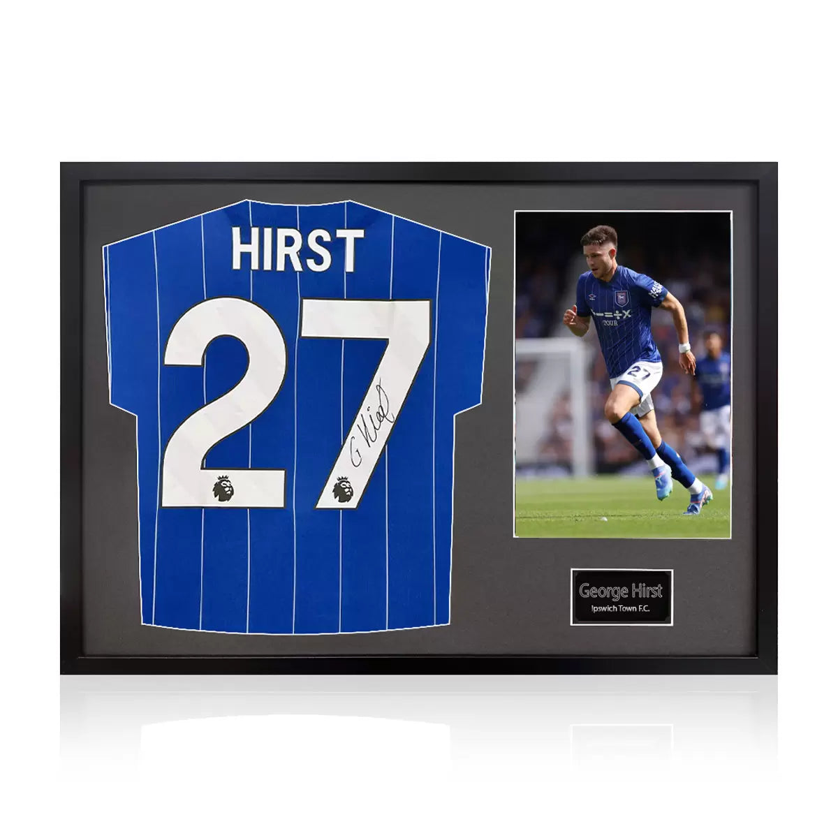 George Hirst Signed Framed Ipswich Town Football Shirt including 1 Photo in 2