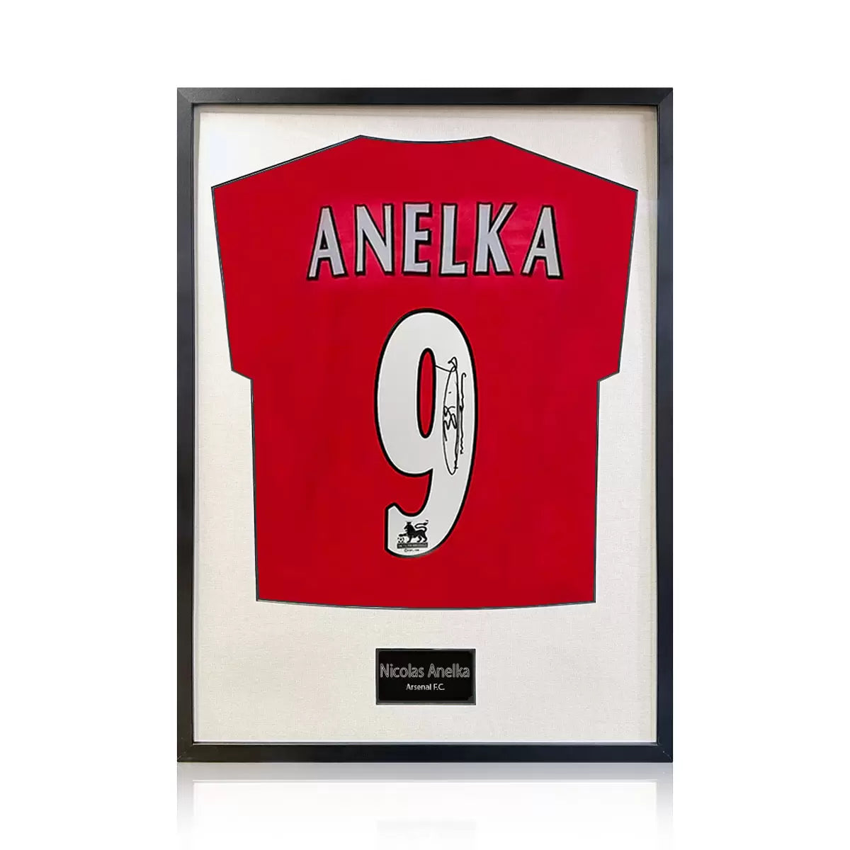 Nicolas Anelka Signed Framed Arsenal Football Shirt in 2 Options: White or Black