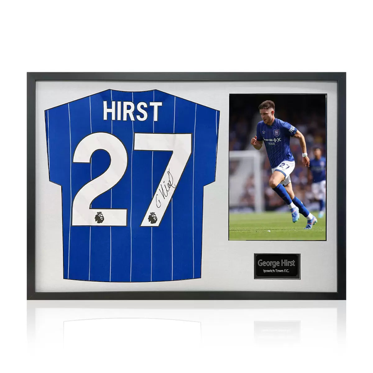 George Hirst Signed Framed Ipswich Town Football Shirt including 1 Photo in 2