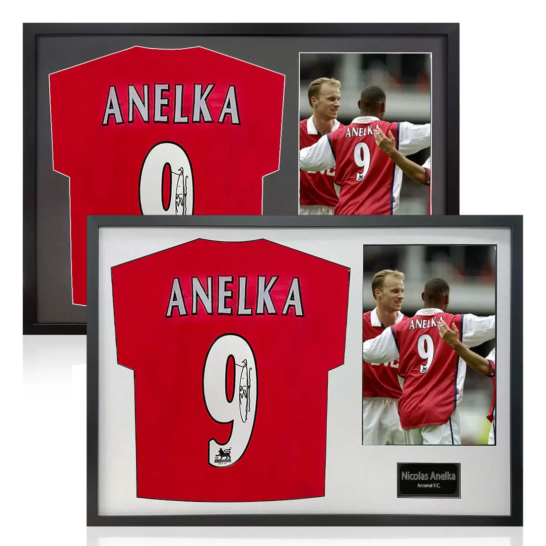 Nicolas Anelka Signed Framed Arsenal Football Shirt including 1 Photo in 2