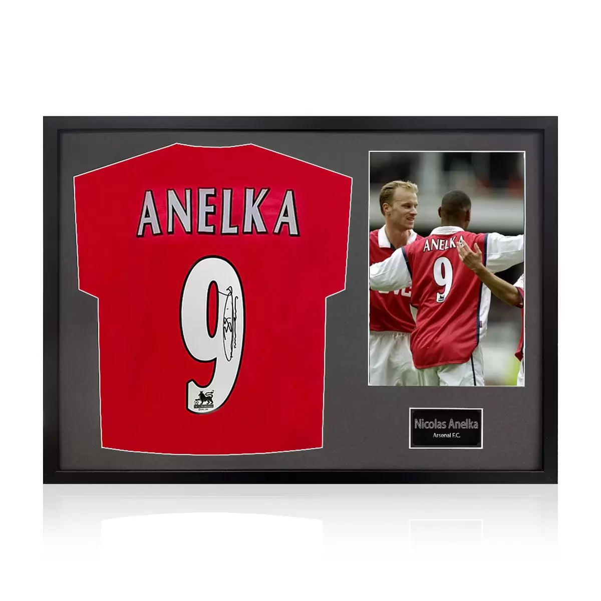 Nicolas Anelka Signed Framed Arsenal Football Shirt including 1 Photo in 2