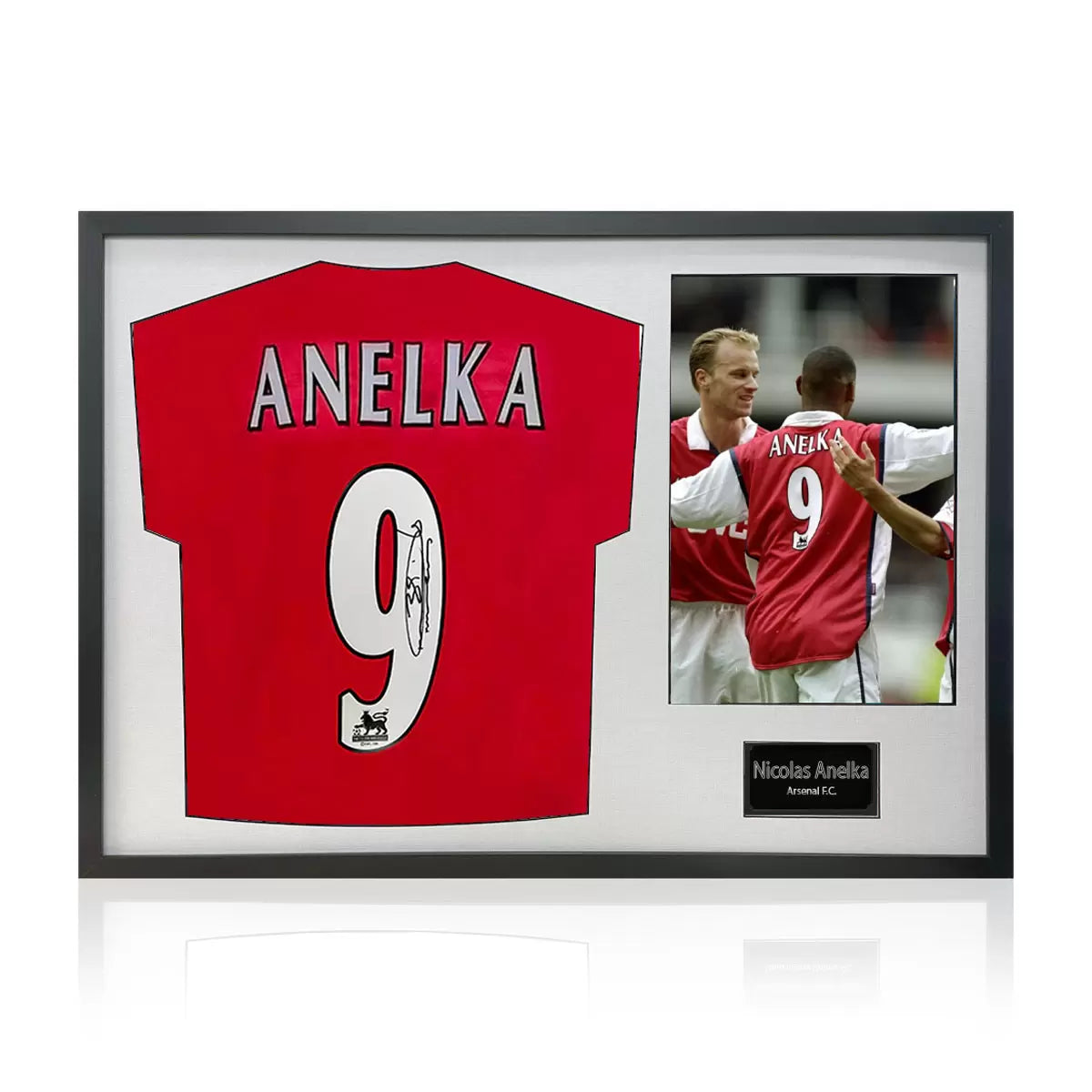 Nicolas Anelka Signed Framed Arsenal Football Shirt including 1 Photo in 2