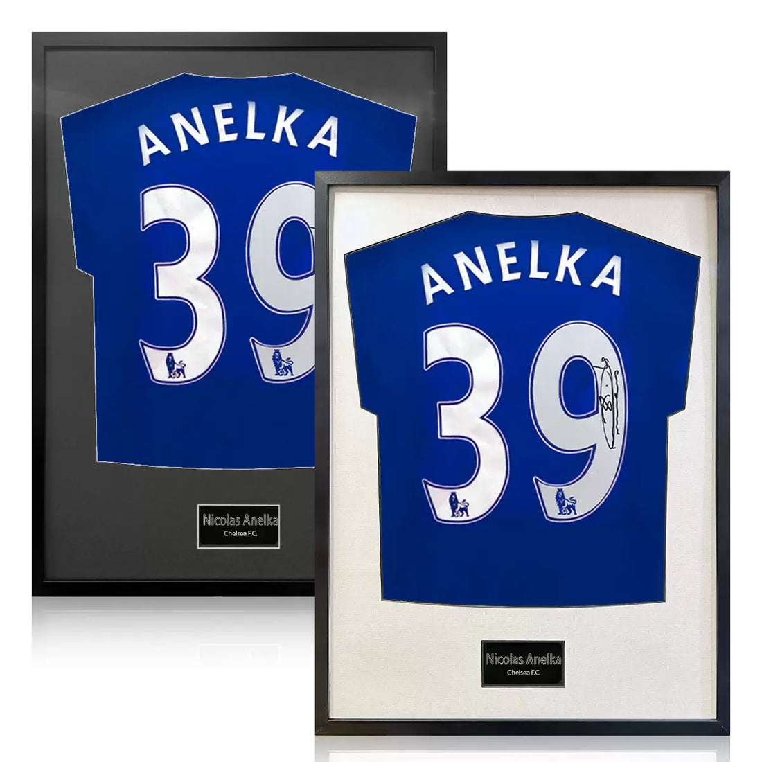 Nicolas Anelka Signed Framed Chelsea Football Shirt in 2 Options: White or Black