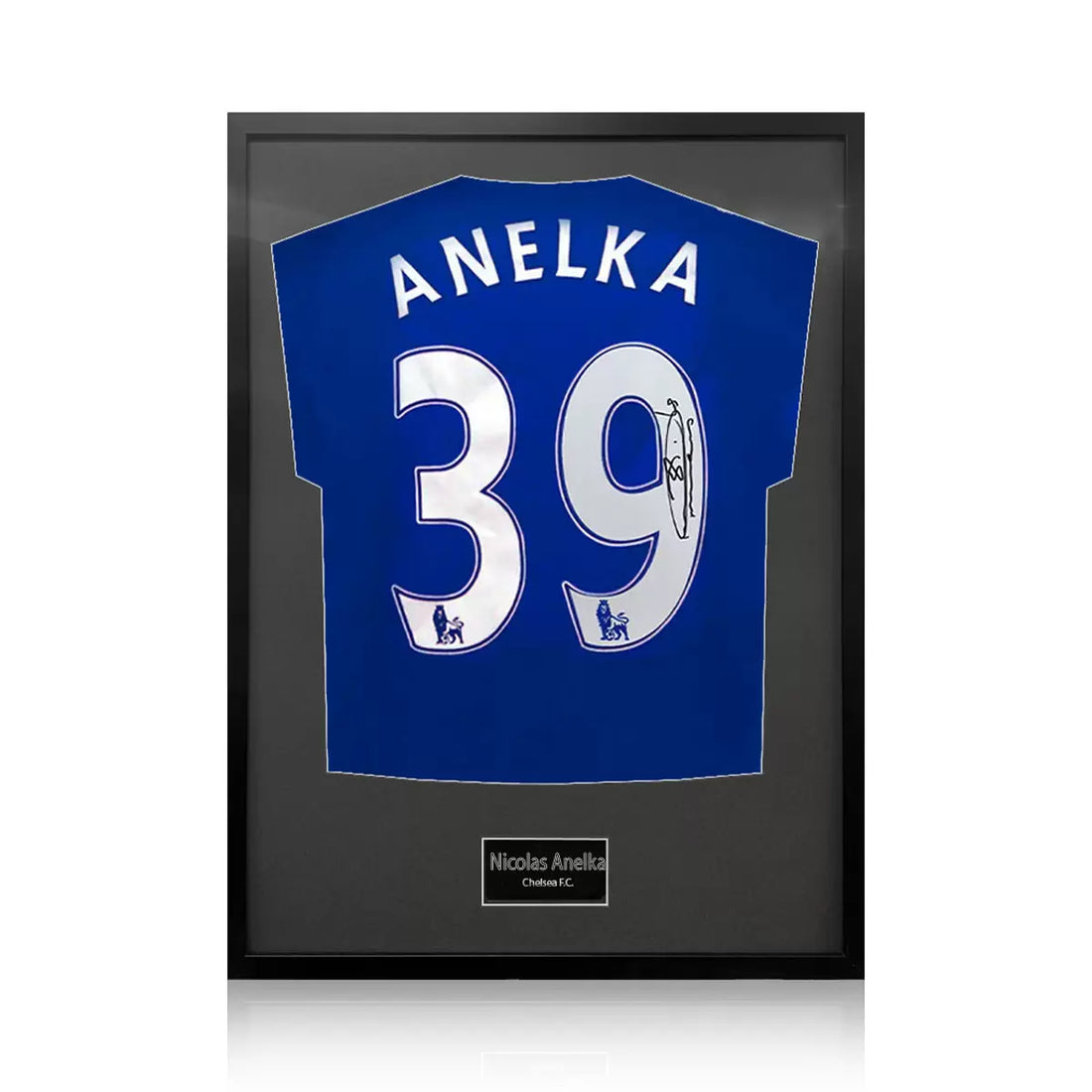 Nicolas Anelka Signed Framed Chelsea Football Shirt in 2 Options: White or Black