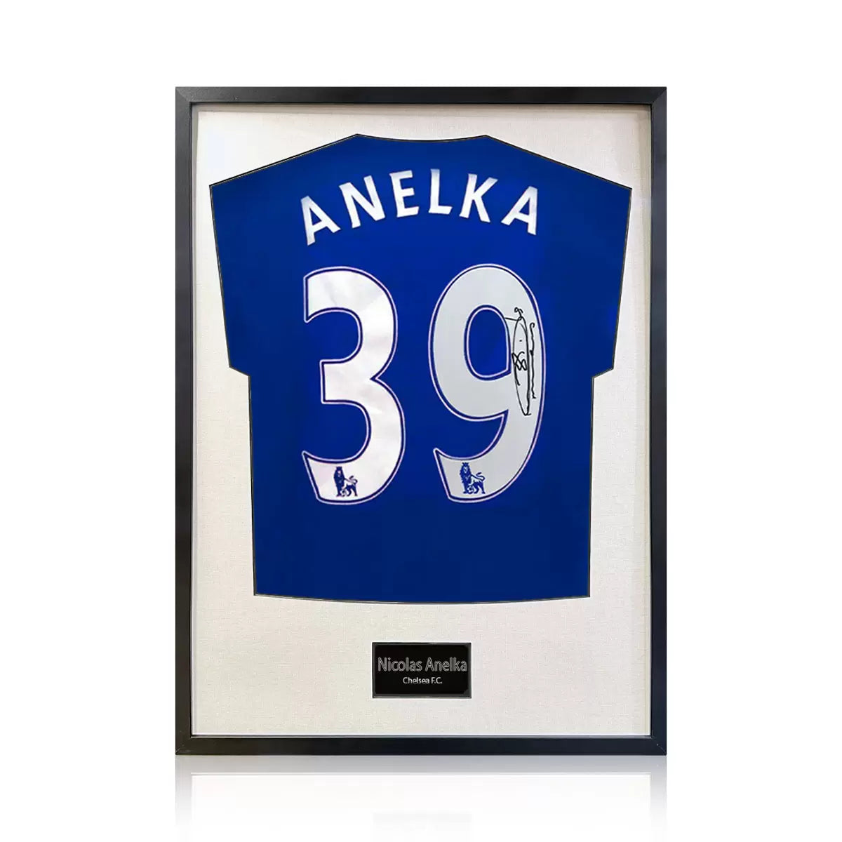 Nicolas Anelka Signed Framed Chelsea Football Shirt in 2 Options: White or Black