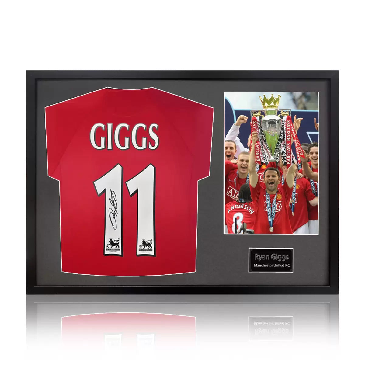 Ryan Giggs Signed Framed Manchester United Shirt Football including 1 Photo in 2
