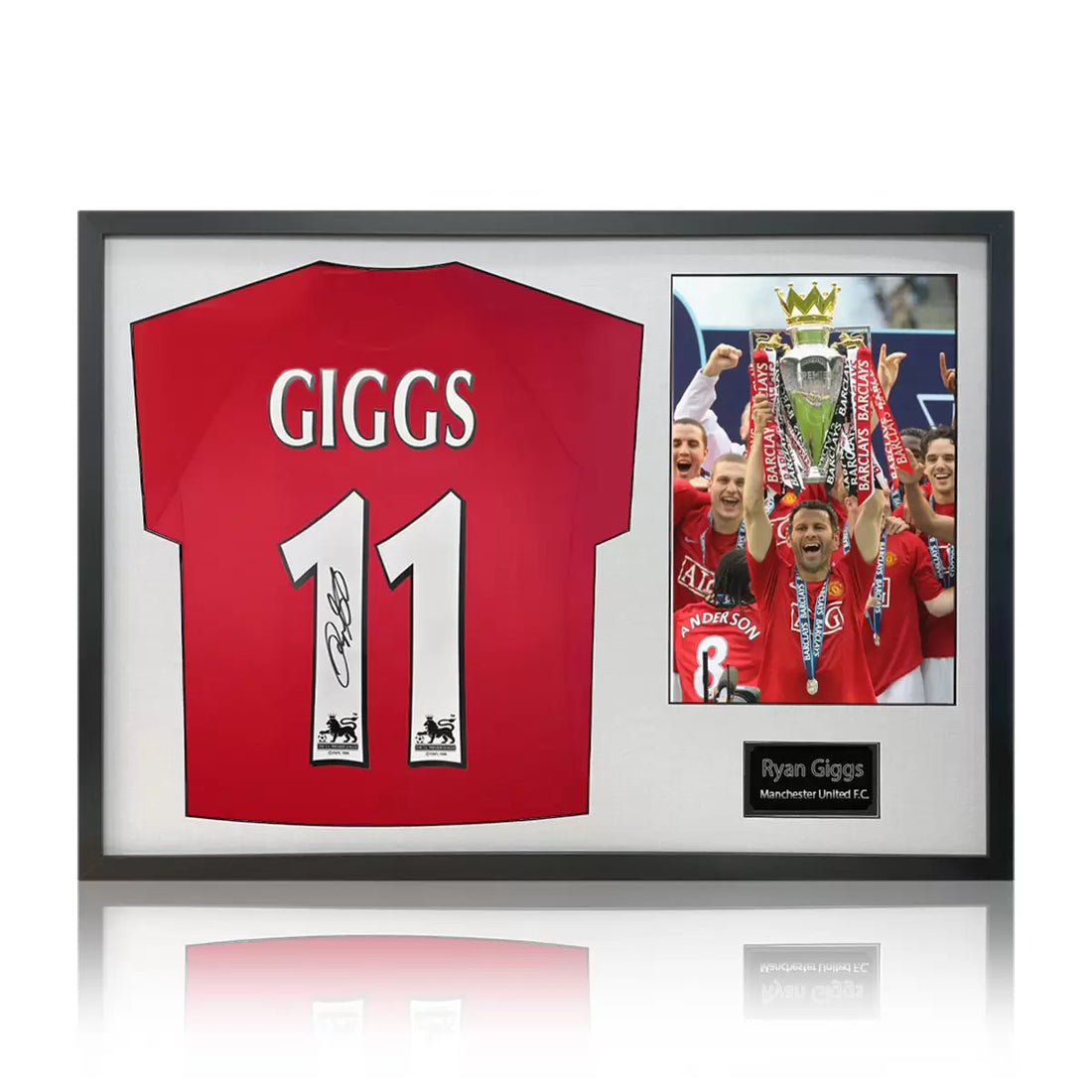 Ryan Giggs Signed Framed Manchester United Shirt Football including 1 Photo in 2