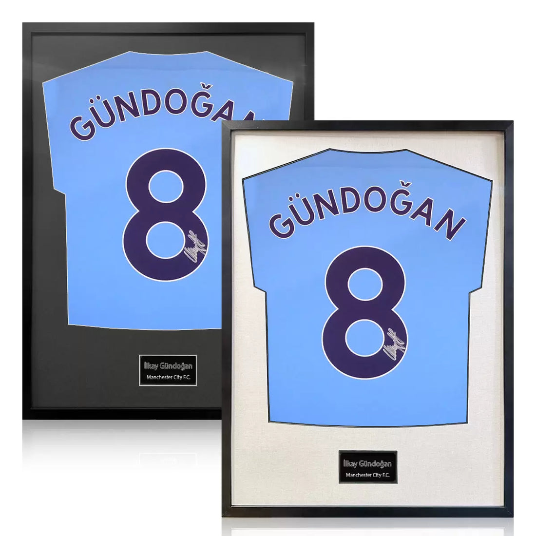 İlkay Gündoğan Signed Framed Manchester City Football Shirt including in 2