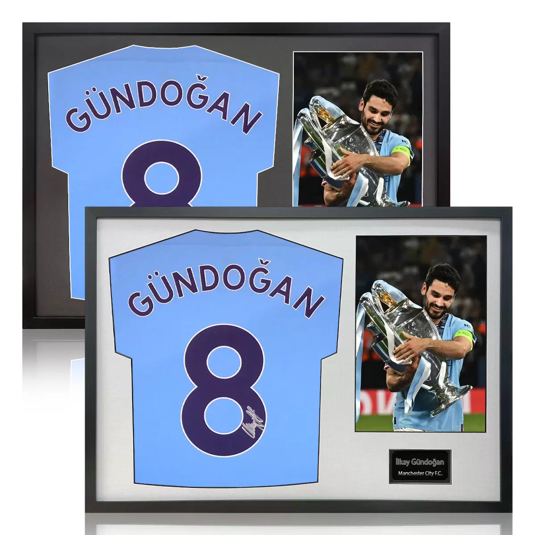 İlkay Gündoğan Signed Framed Manchester City Football Shirt including 1 Photo