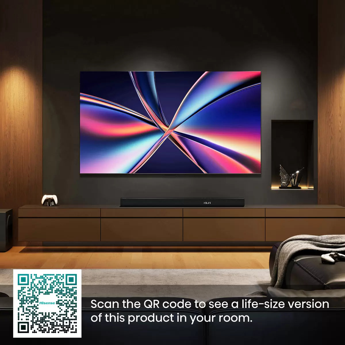 Hisense 65E8QTUK 65 Inch Mini LED HD Smart TV