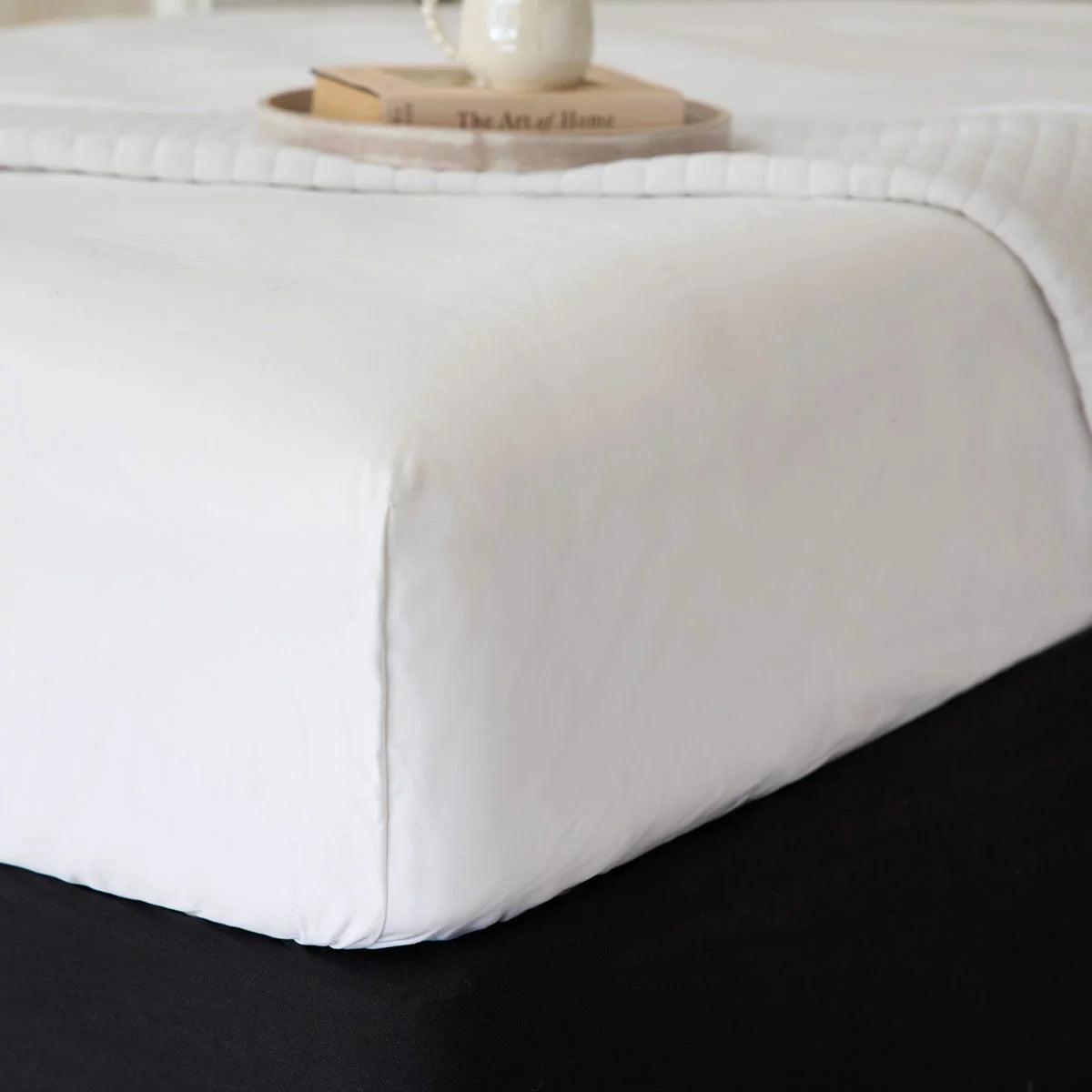 Belledorm 1200 Thread Count Cotton White Fitted Sheet in 3 Sizes