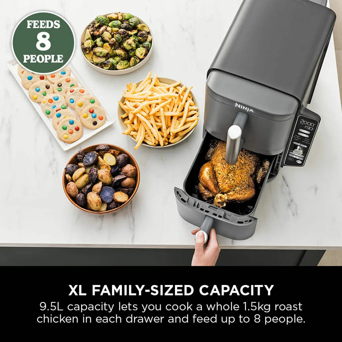 Ninja Double Stack XL 9.5L Air Fryer, SL400UK 5