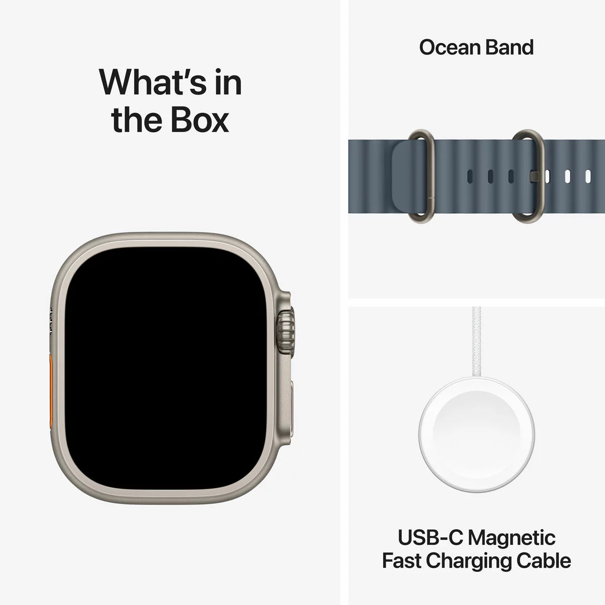 Apple Watch Ultra 3 GPS + Cellular, 49mm Titanium Case with Ocean Band