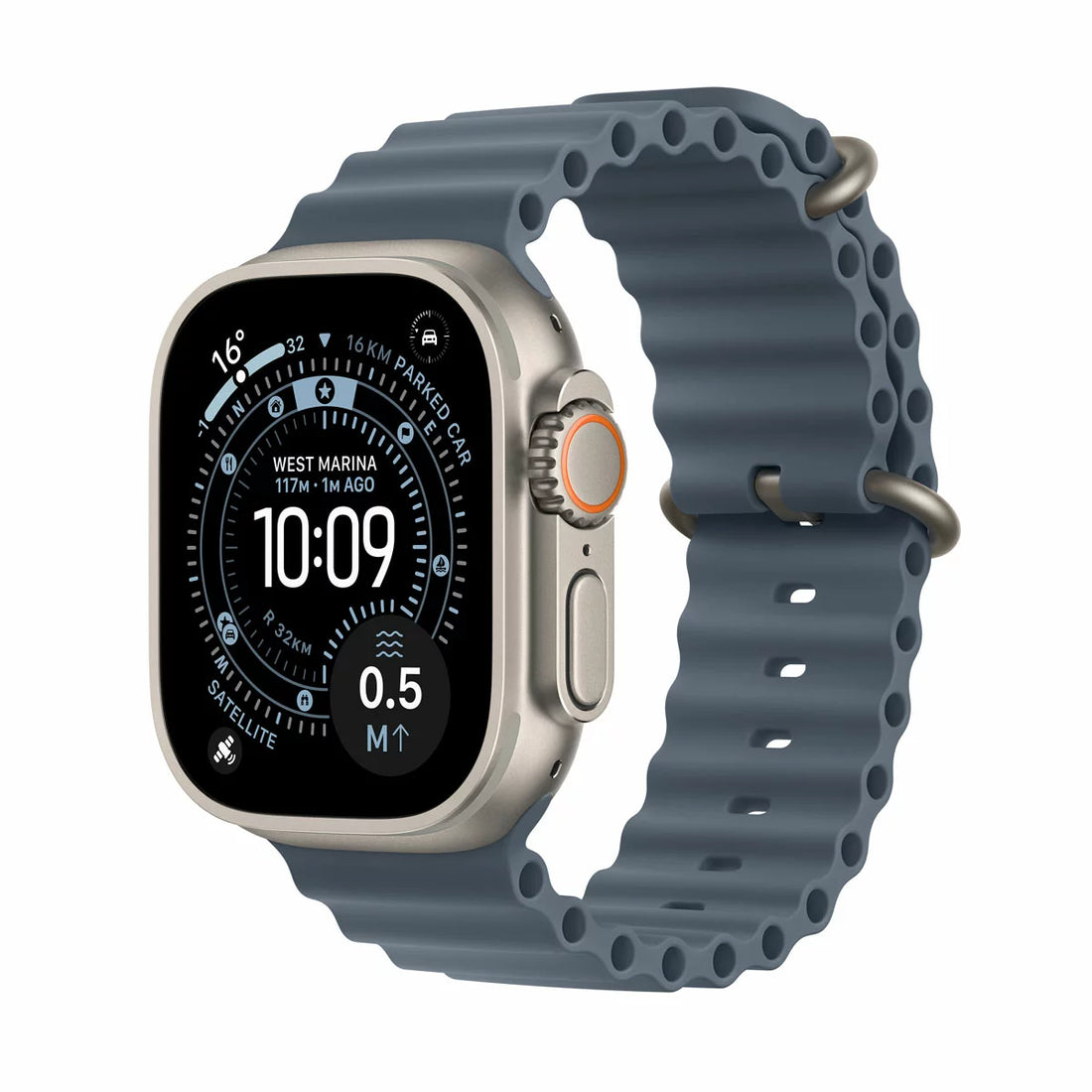 Apple Watch Ultra 3 GPS + Cellular, 49mm Titanium Case with Ocean Band