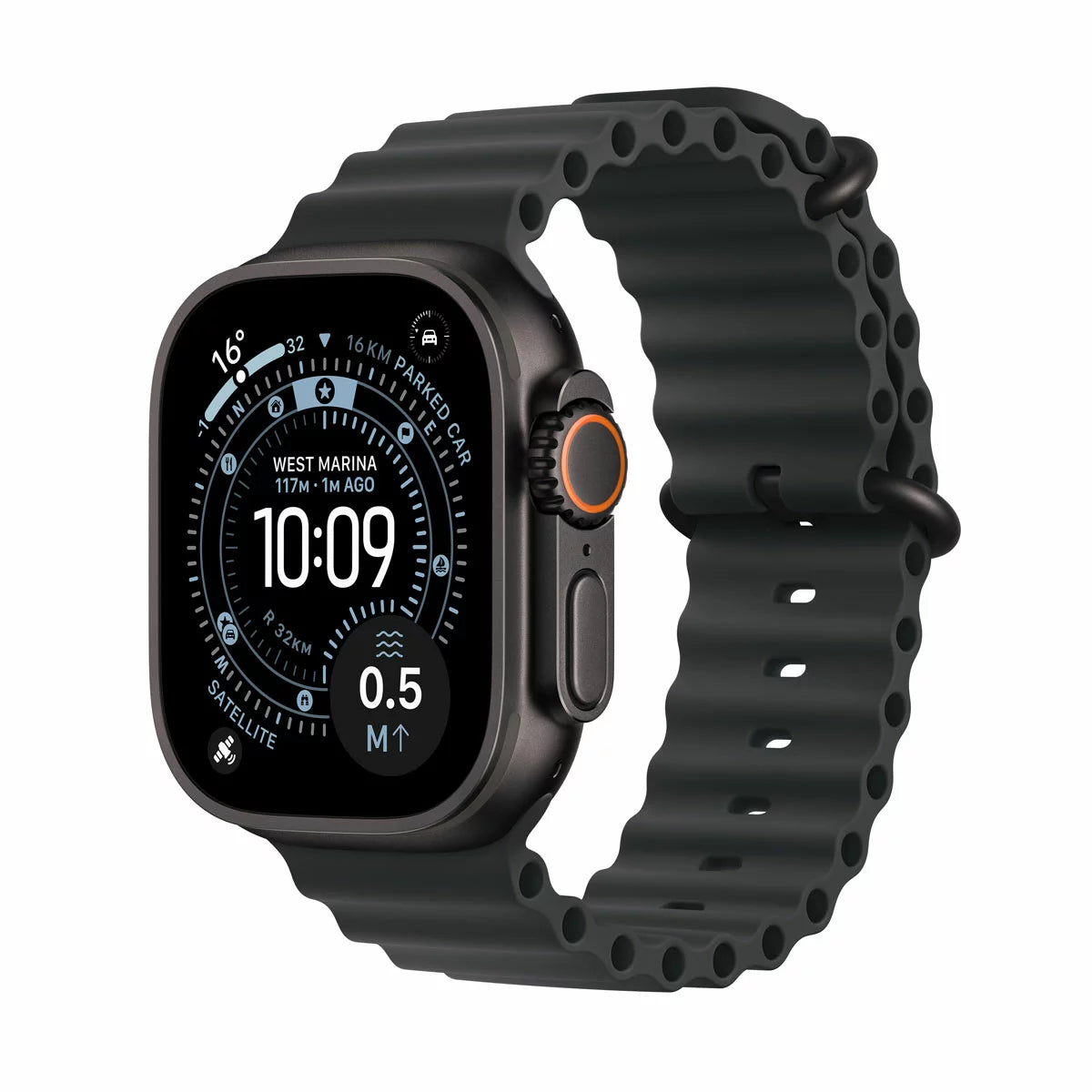 Apple Watch Ultra 3 GPS + Cellular, 49mm Titanium Case with Ocean Band